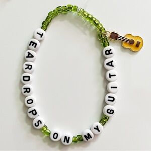 Taylor Swift Eras Tour Friendship Bracelet Teardrops On My Guitar Debut w/ Charm
